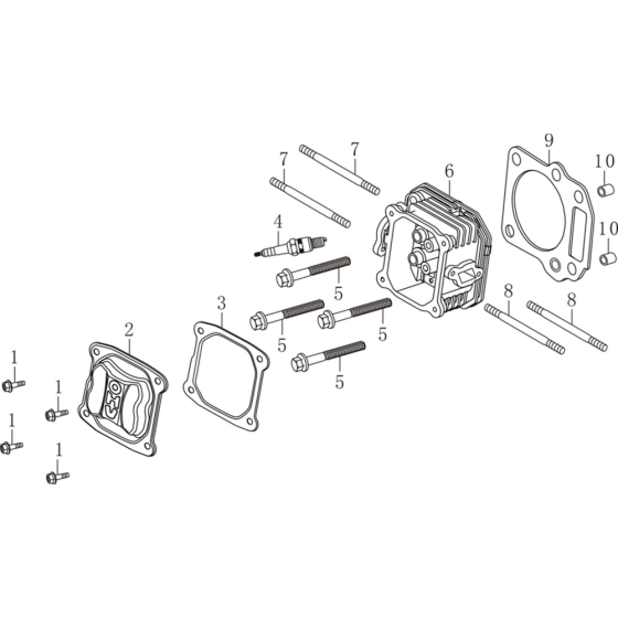 Cylinder Head Assembly for Loncin