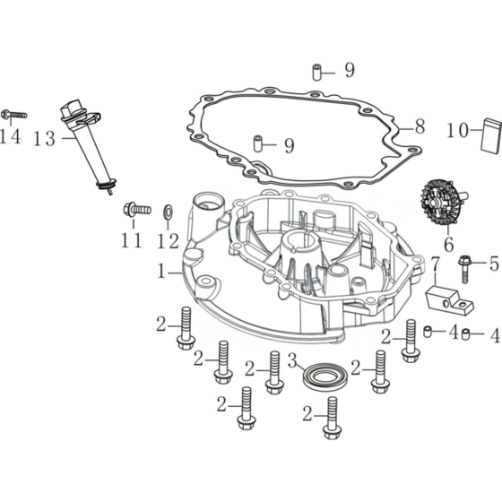 Crankcase Cover for Loncin Engine