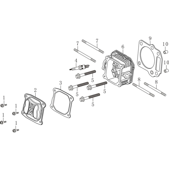 Cylinder Head Assembly Loncin
