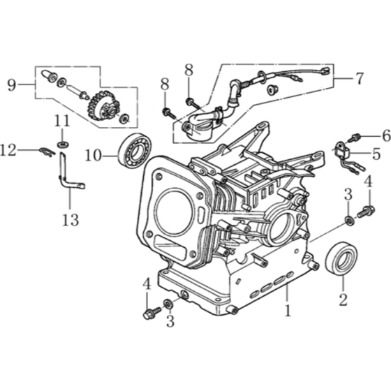 Crankcase Assembly for Loncin