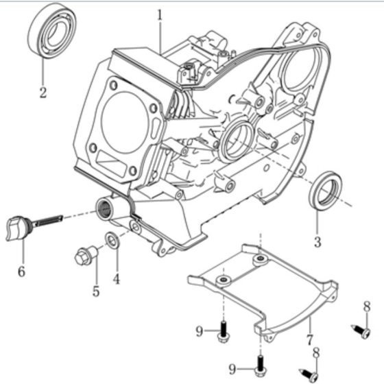 Crankcase Assembly for LC3500i