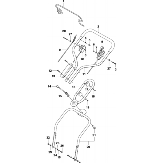 Handle Assembly for Husqvarna LC448