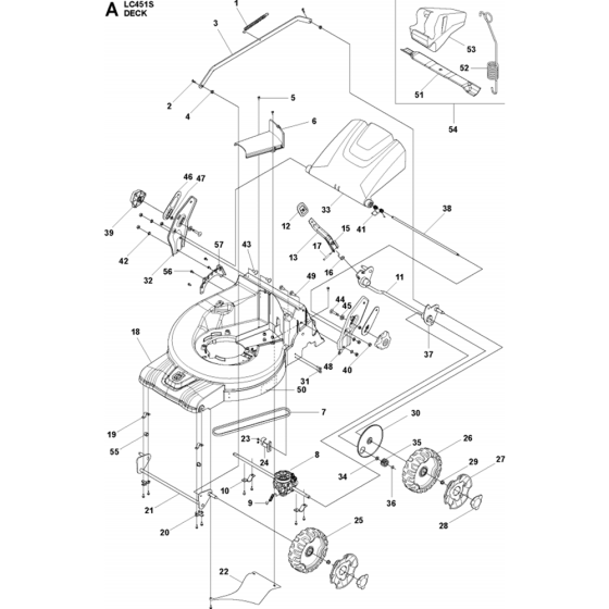 Cutting Deck Assembly for LC451 S