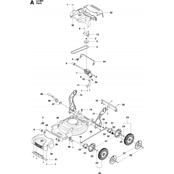Cutting Deck for Husqvarna LC48 V