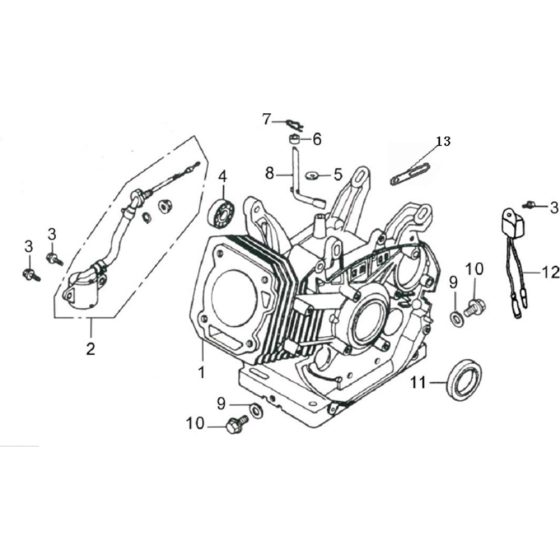 Crankcase Assembly for Loncin