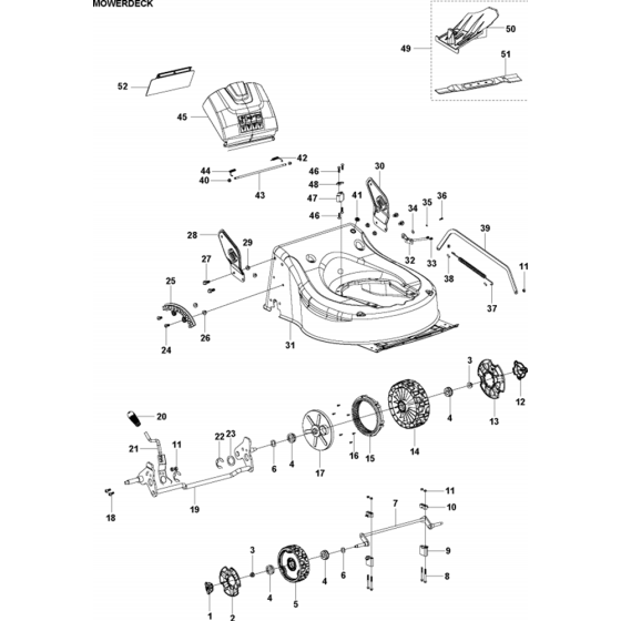 Cutting Deck Assembly for LE116R