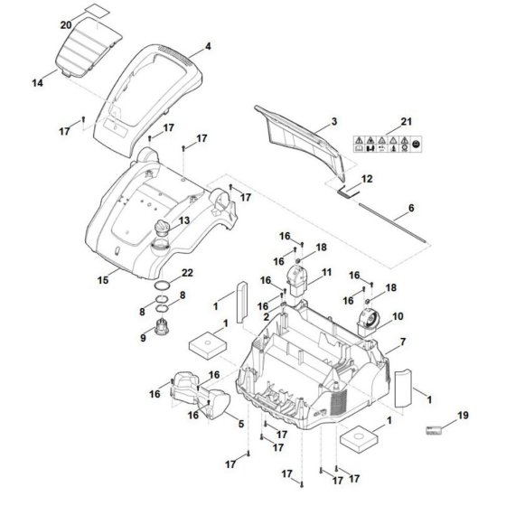 Viking LE 240 Housing Assembly