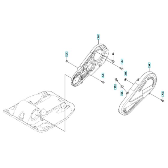 Belt Guard Assembly for Husqvarna