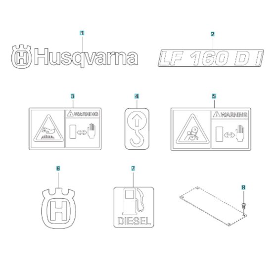 Decals for Husqvarna LF 160