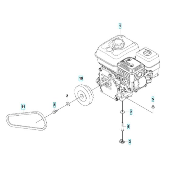 Engine Assembly for Husqvarna