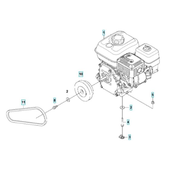 Engine Assembly for Husqvarna