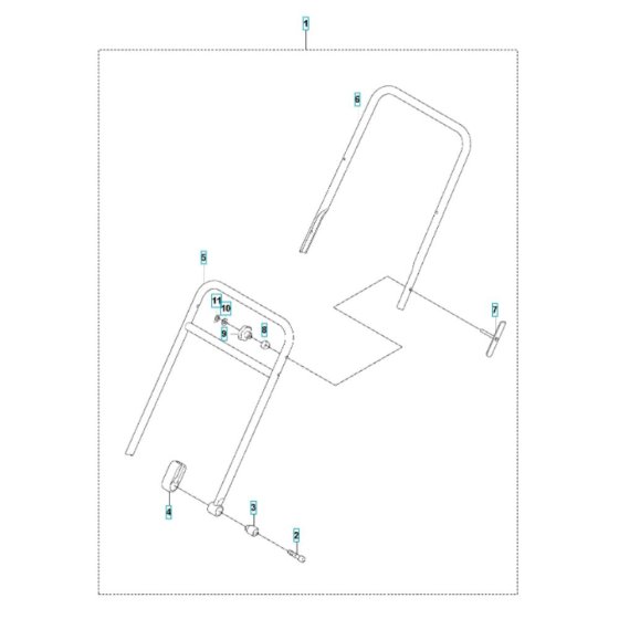 Handle Assembly for Husqvarna