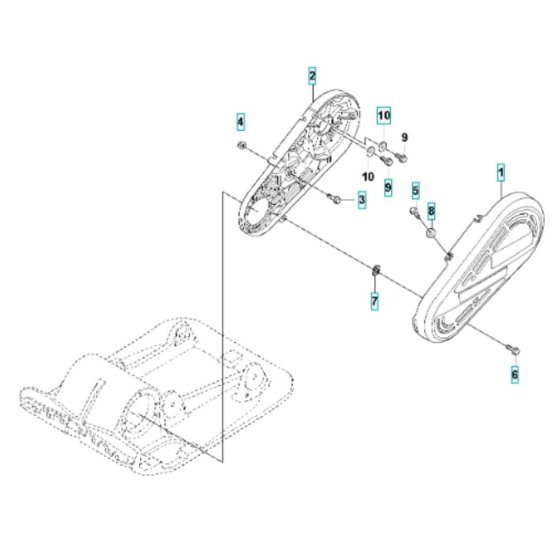 Belt Guard for Husqvarna LFV 80