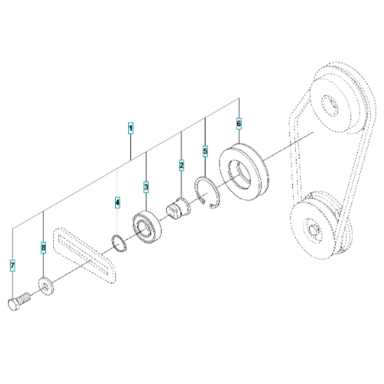 Belt Tightener for Husqvarna LG 164
