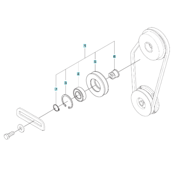 Belt Tightener for Husqvarna LG 200
