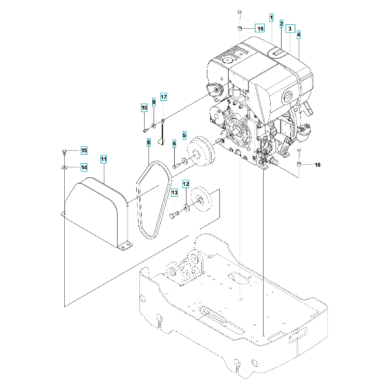 Engine Assembly for Husqvarna LG 204