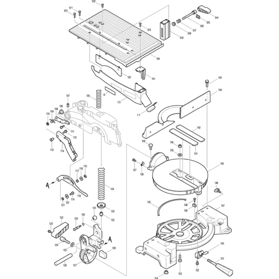 Stand Assembly for Makita LH1040