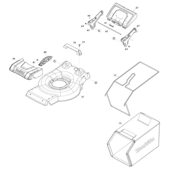 Deck Assembly for Makita