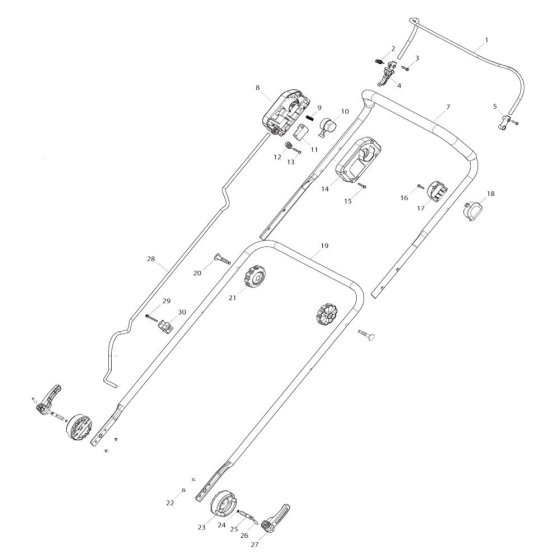 Handle Assembly for Makita LM004G