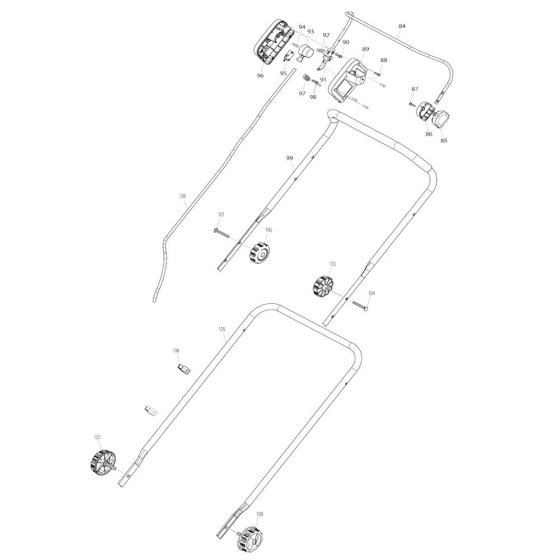 Handle Assembly for Makita LM430D