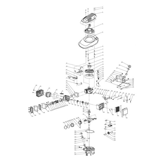 Engine Assembly for Harry Mower