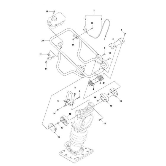 Handle for Husqvarna LT800