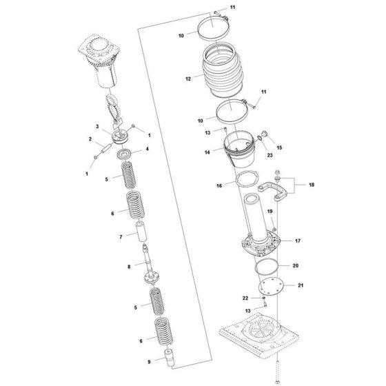 Spring Unit for Husqvarna LT8005