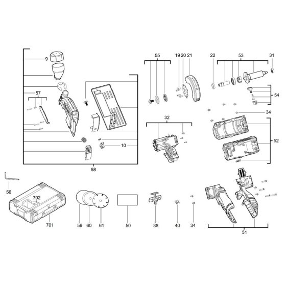 Milwaukee M12 FCOT Assembly