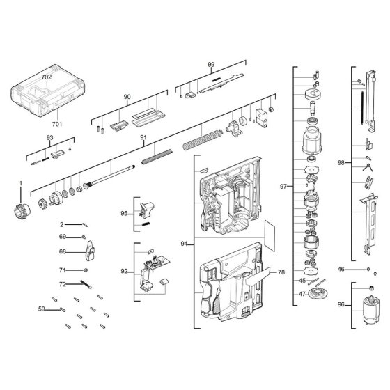 Milwaukee M12BST Assembly