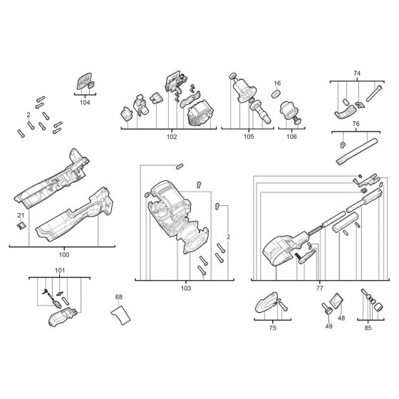 Milwaukee M12FBFL13 Assembly