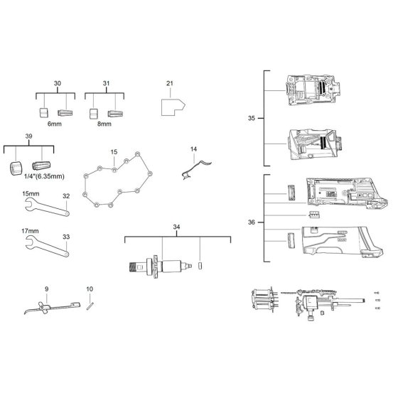 Milwaukee M12FDGS Assembly