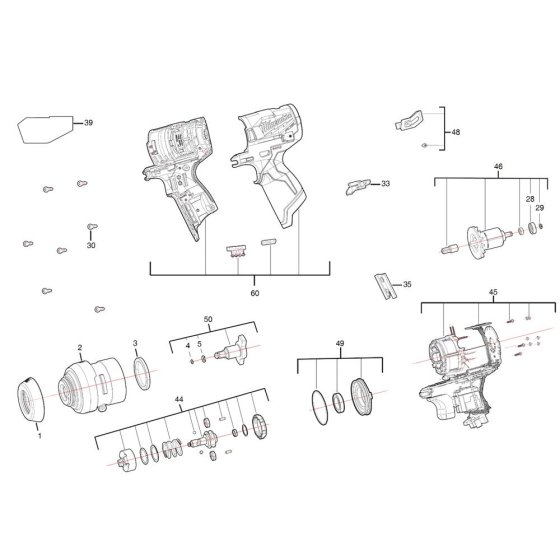 Milwaukee M12FIW14 Assembly