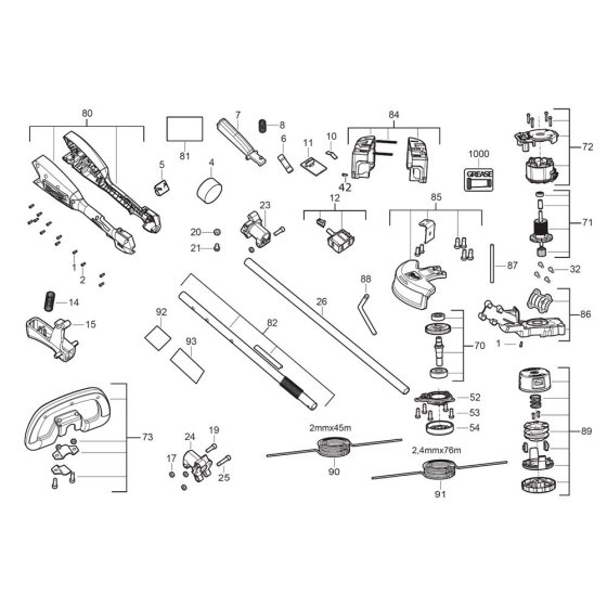 Milwaukee M18BLLT Assembly