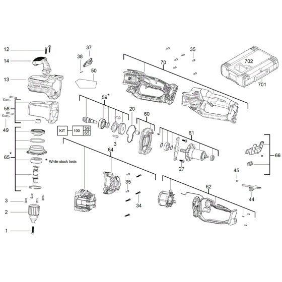 Milwaukee M18CRAD2 Assembly