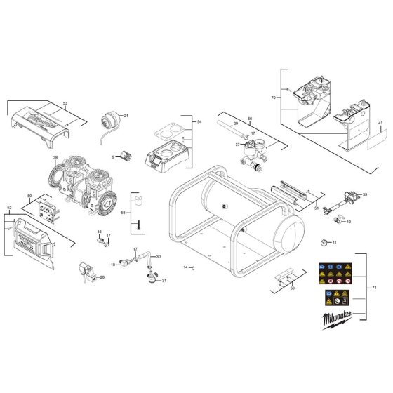 Milwaukee M18FAC Assembly