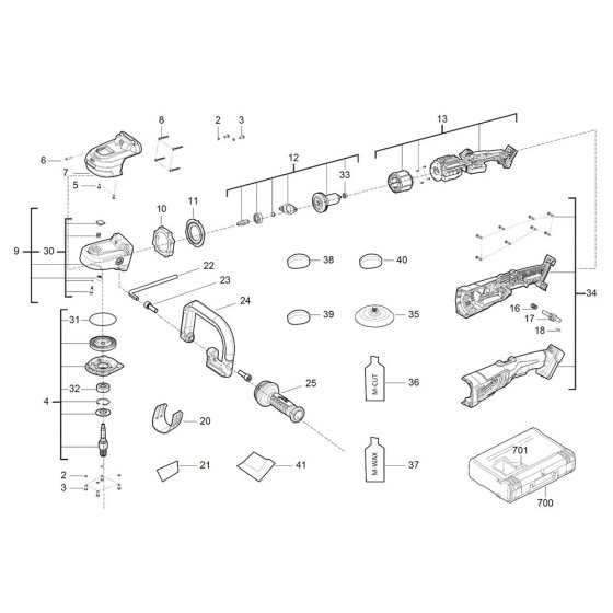 Milwaukee M18FAP180 Assembly