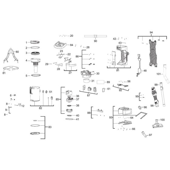 Milwaukee M18FBPV Assembly