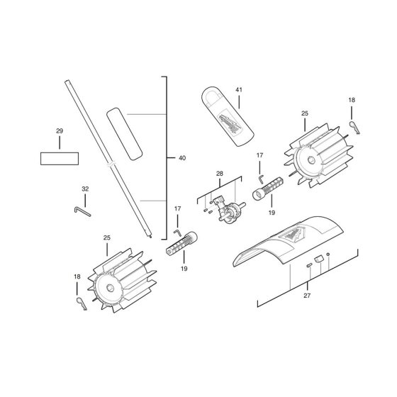 Milwaukee M18FOPH-RBA Assembly