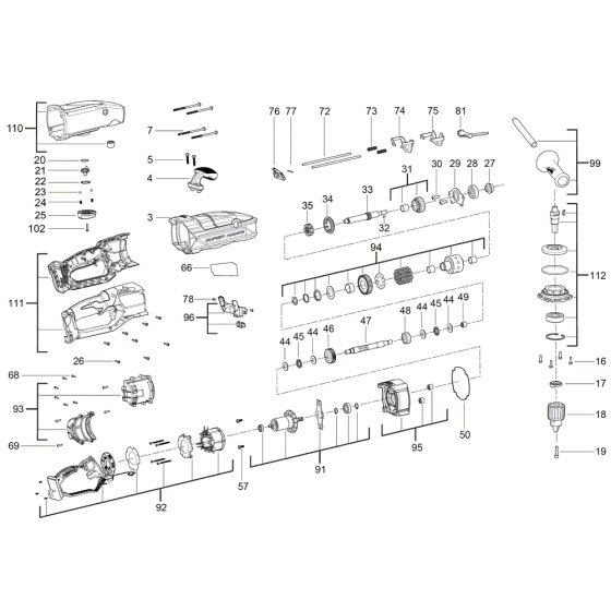 Milwaukee M18FRAD2 Assembly
