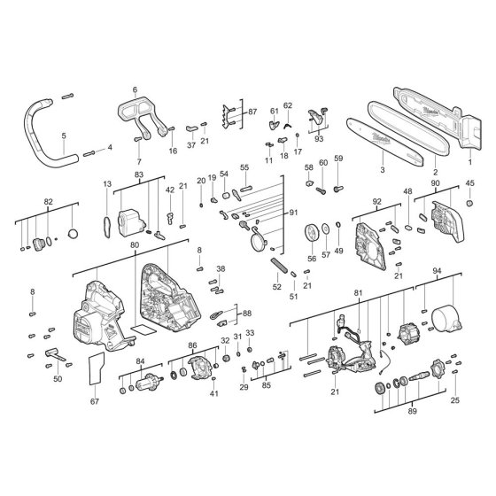 Milwaukee M18FTHCHS30 Assembly