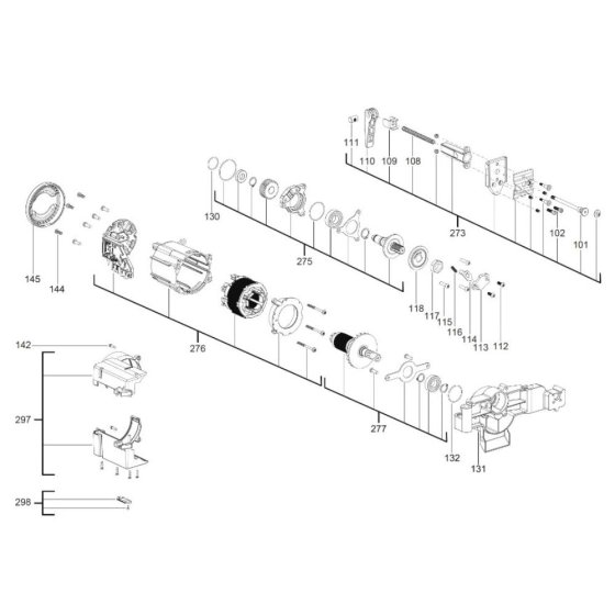 Milwaukee M18FTS210 Assembly