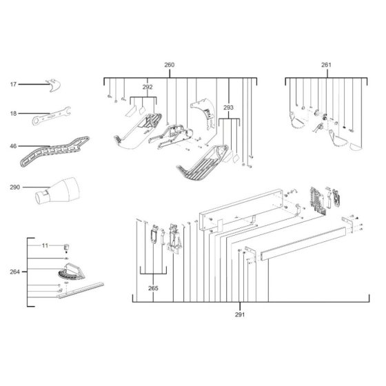Assembly for Milwaukee M18FTS210