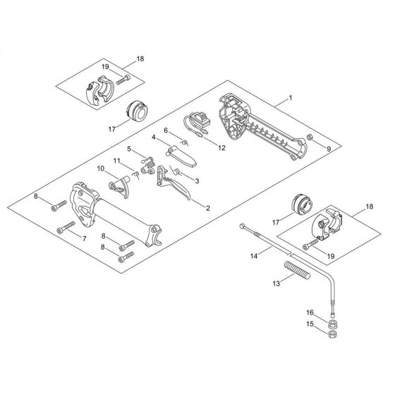 Throttle for Shindaiwa M262S