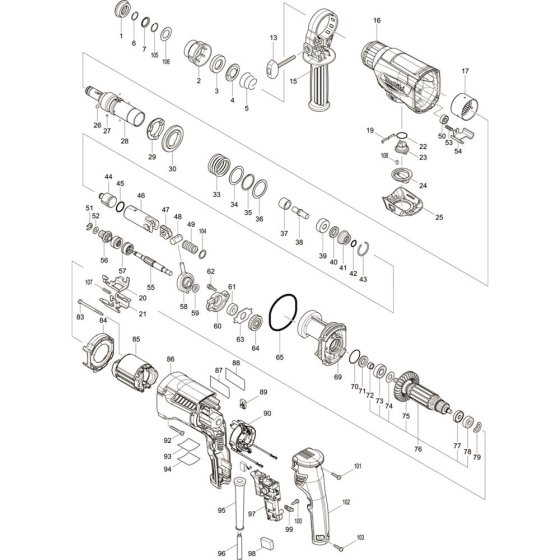 Makita M8701 Main Assembly