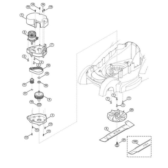 Engine, Blade Assembly for Mowers