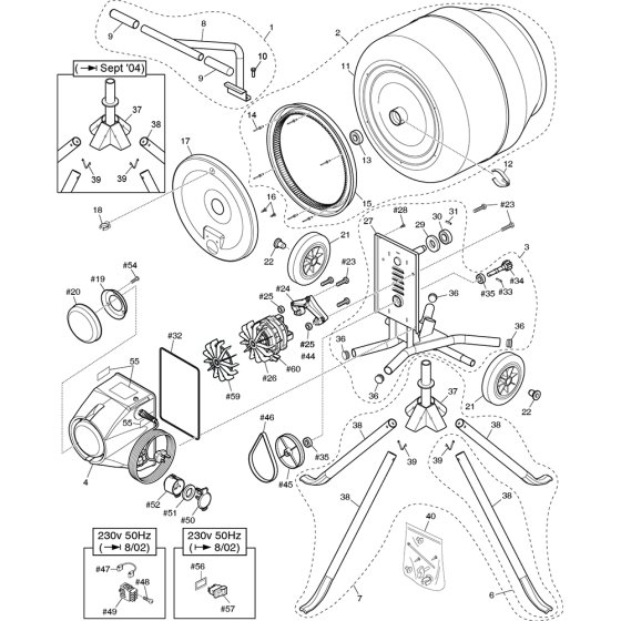 Main Assembly for Minimix130