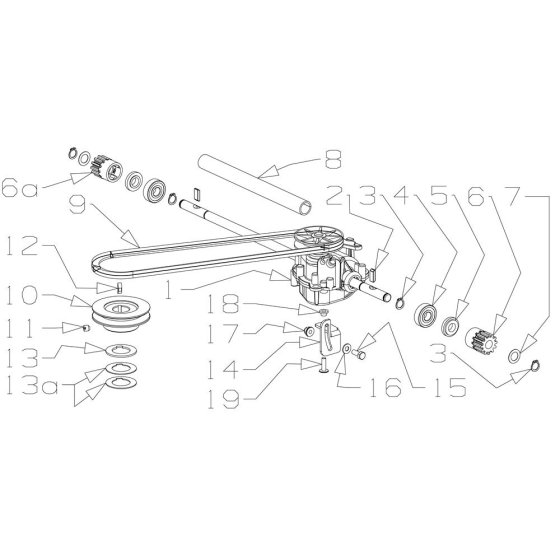 Gearbox Assembly for Morrison Mower