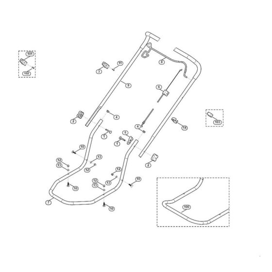 Handle for Viking MB 2.0 RC