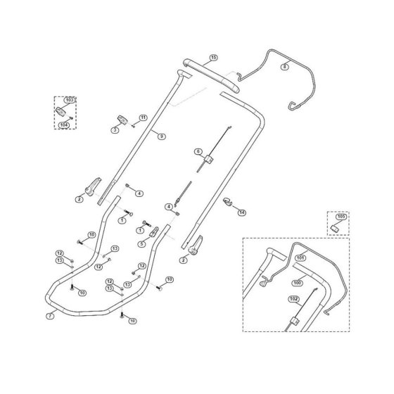 Handle for Viking MB 2.2 RC