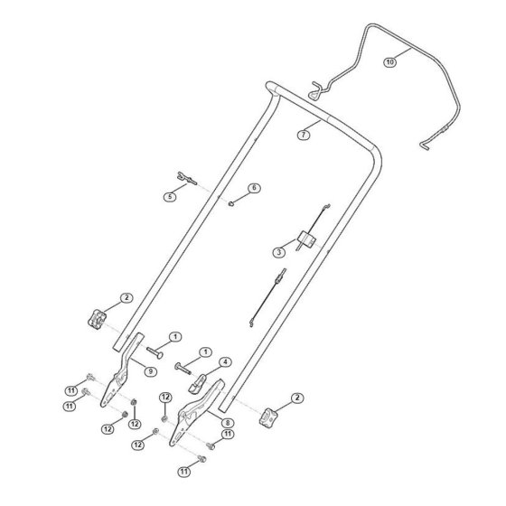 Handle for Viking MB 253.0